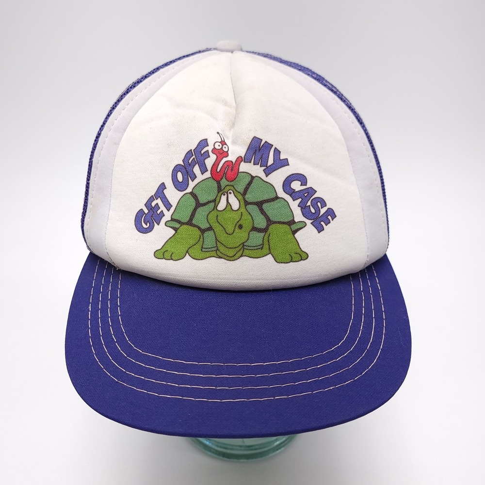 Vintage 80s Turtle Foam Mesh Trucker Snapback Hat Cap YR‎